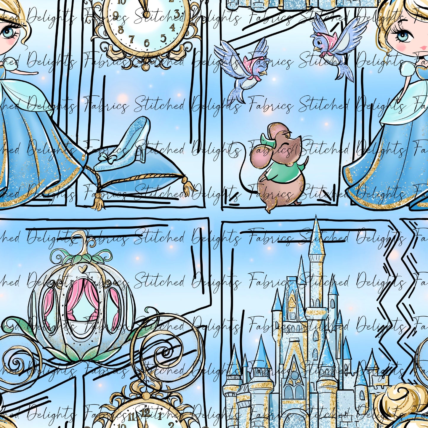 Cinderella Comic Ombre