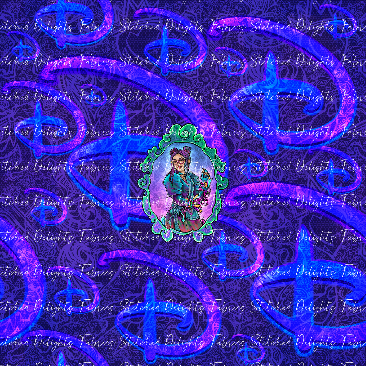 Descendants Violet Dizzy Portrait Panel