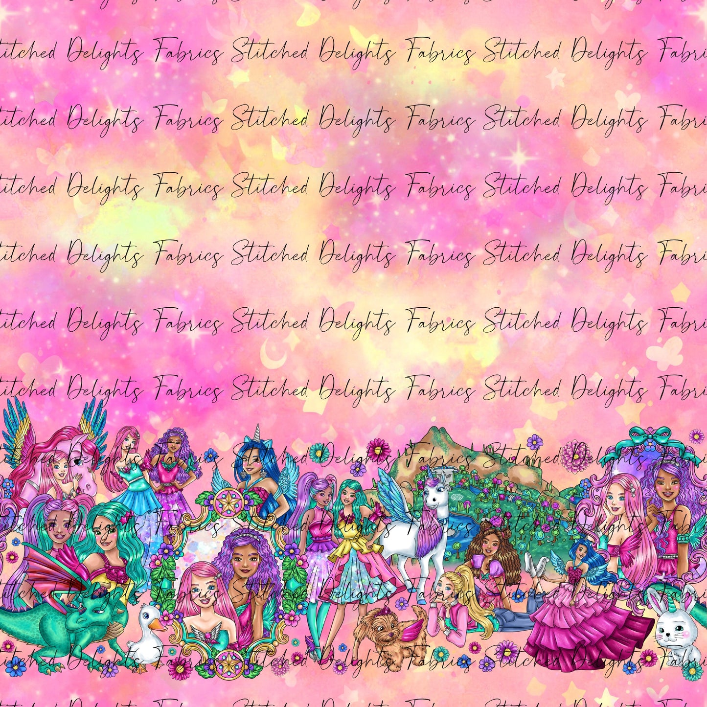 Barbie's Magical Touch Border Pink Sky