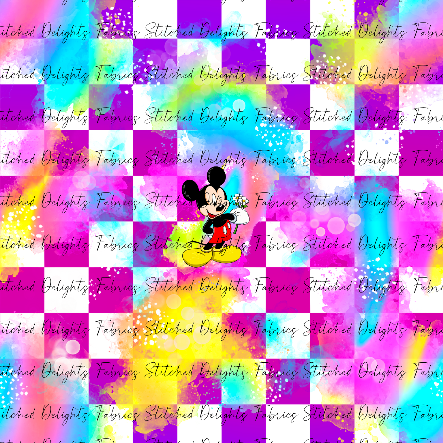 Mice Checkers Mickey Panel