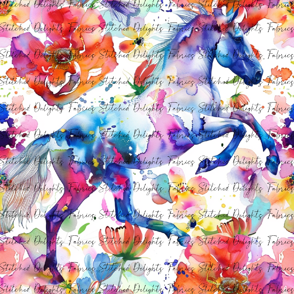 Floral Animals Horse 4