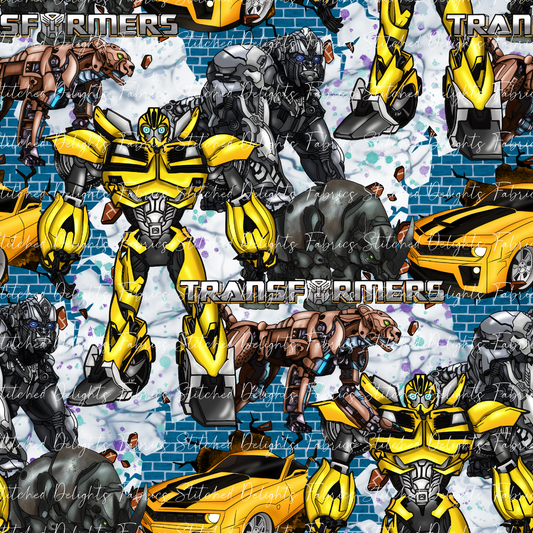 Transformers Bumblebee & Maximals Cracked Wall