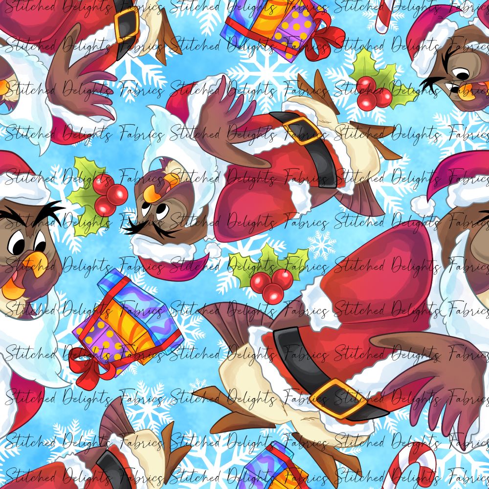Pooh's Winter Wonderland Owl Blue