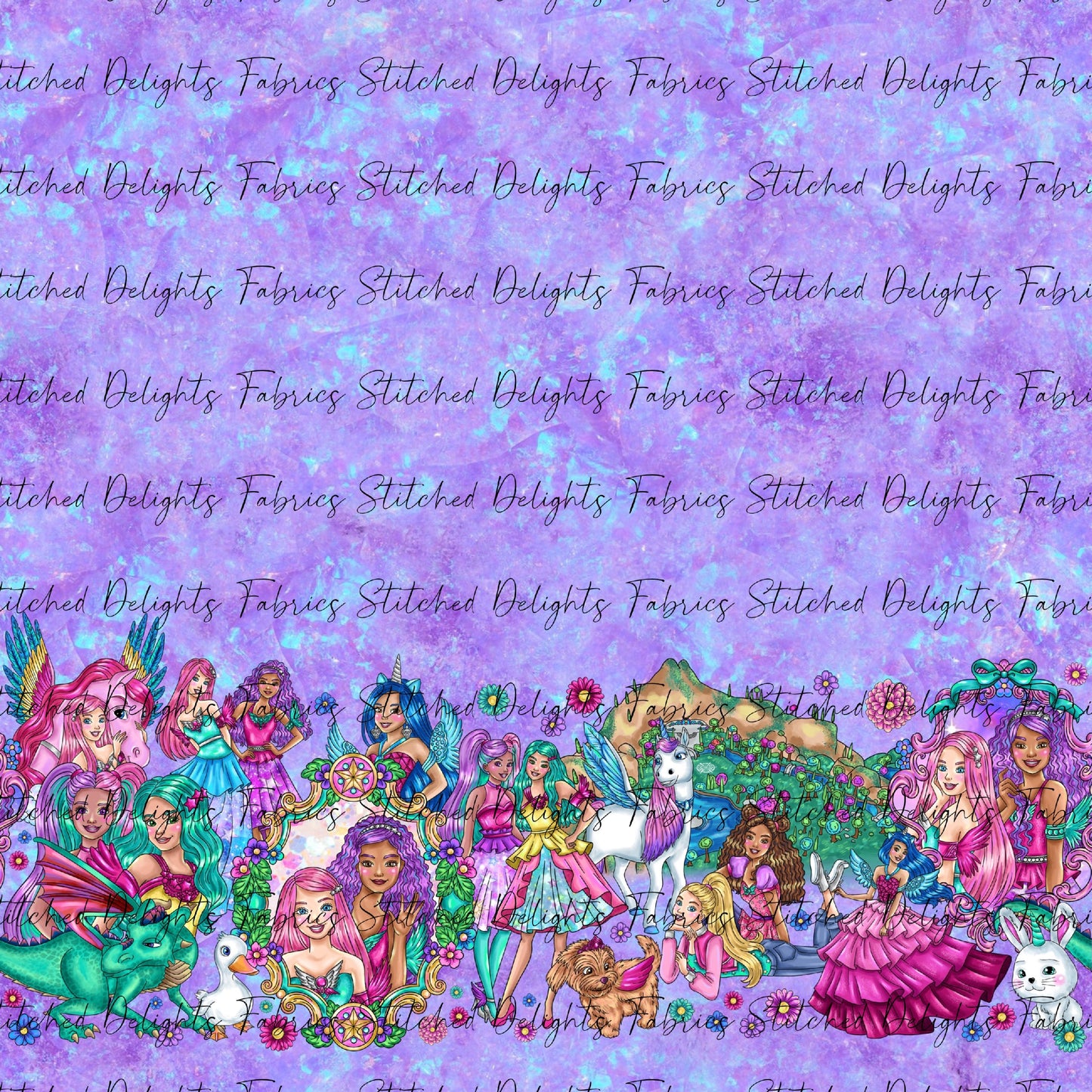 Barbie's Magical Touch Border Blue Gem