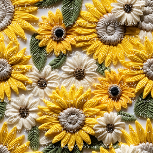 Yellow Floral Embroidery