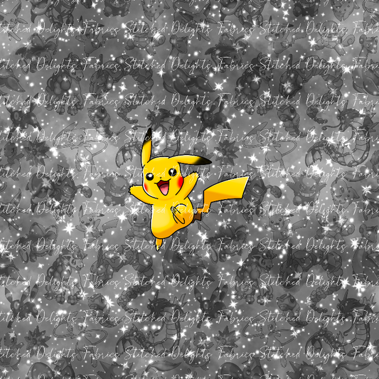Playing Poke B&W Galaxy Pika Panel
