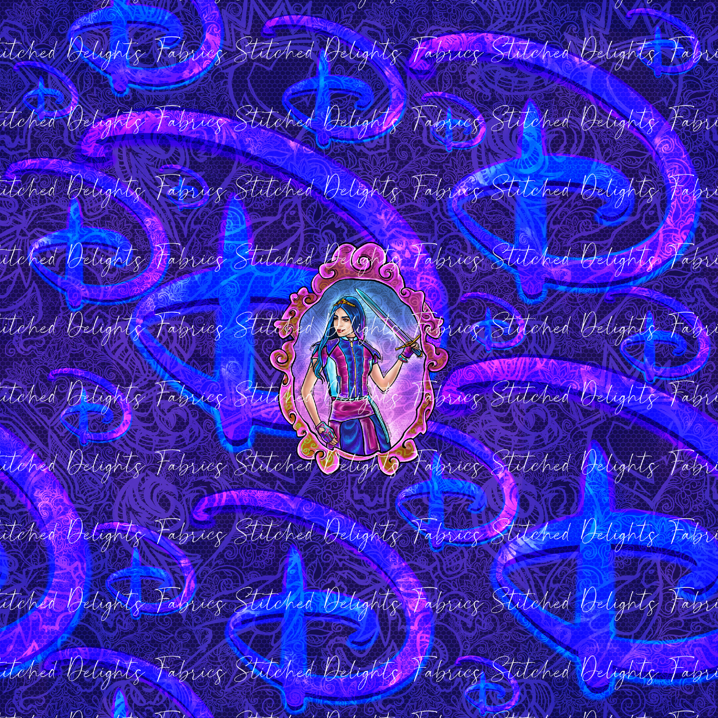 Descendants Violet Evie Portrait Panel