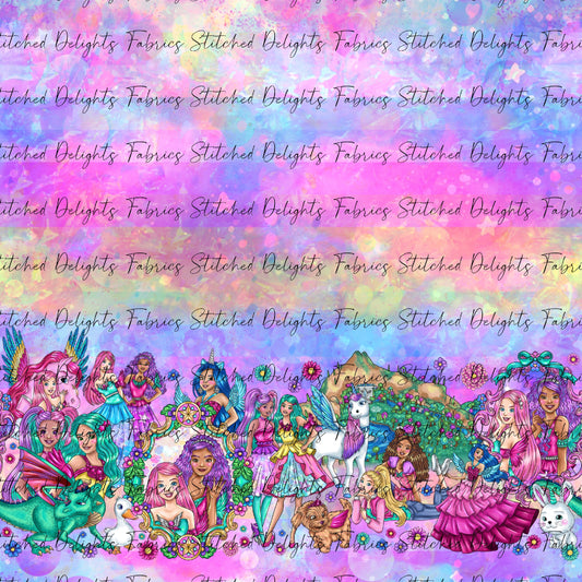 Barbie's Magical Touch Border Rainbow Dreams