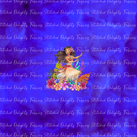 Moana 2 Deep Sea Moana Dancing Floral Panel