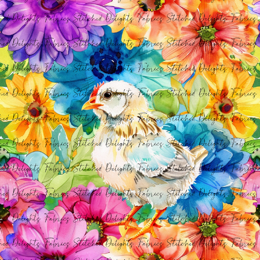 Floral Animals Chick