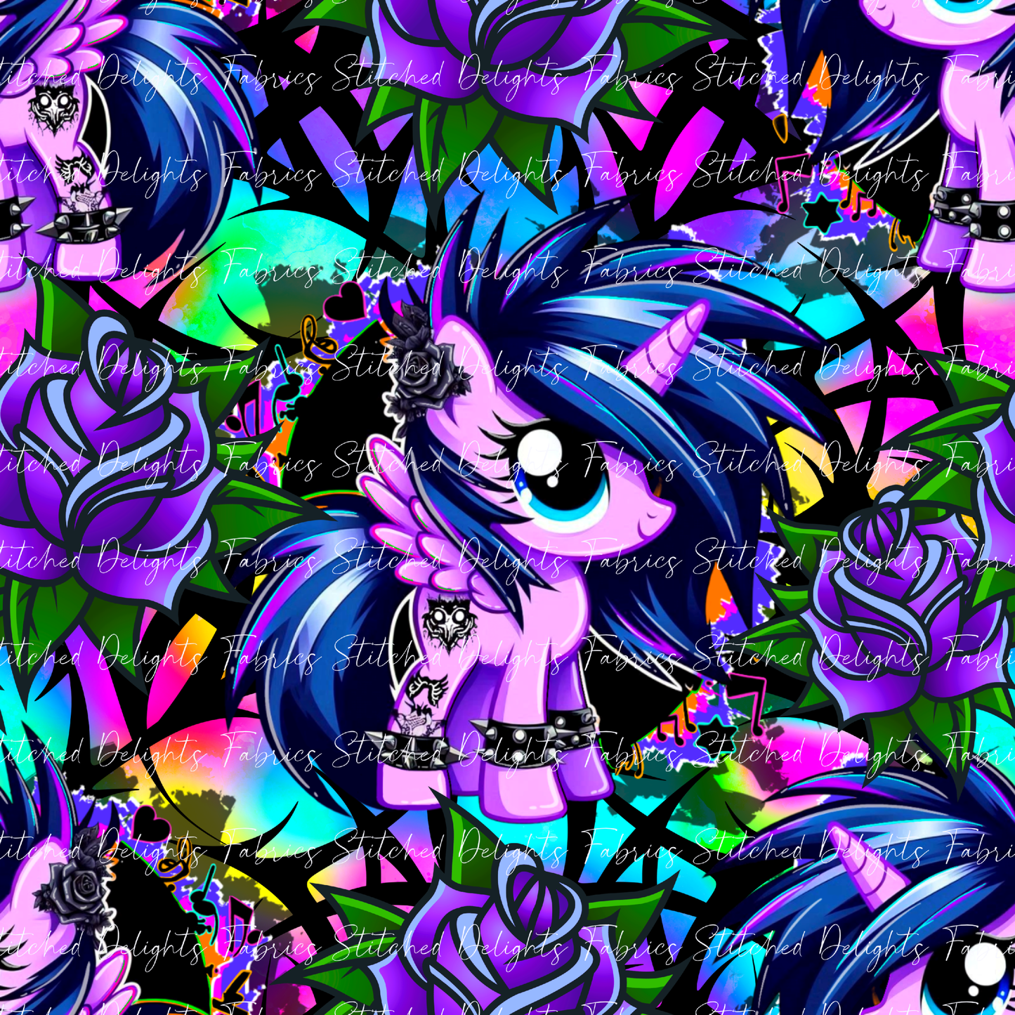 Punk Pony with Roses
