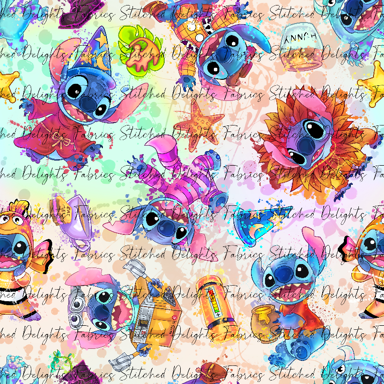 Stitch Cosplay All Together Rainbow