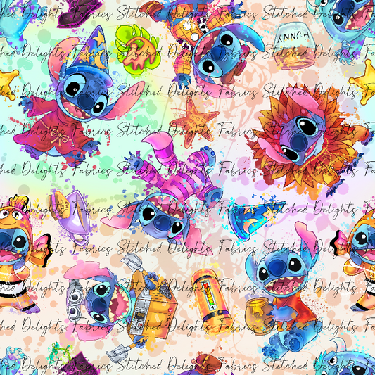 Stitch Cosplay All Together Rainbow