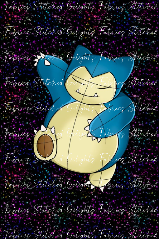 Bright & Shiny Snorlax Blanket Panels