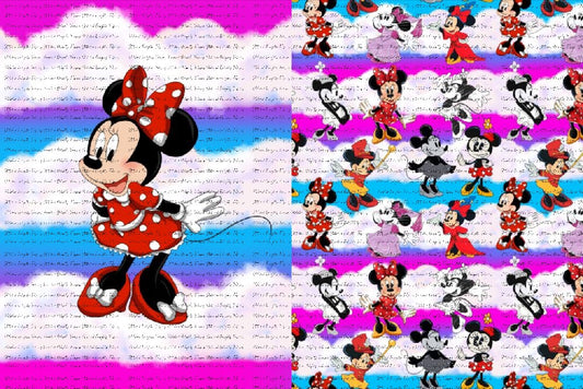 Modern Minnie Blanket Panels