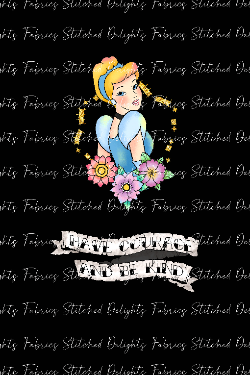 Princess Tattoos Cinderella Blanket Panels