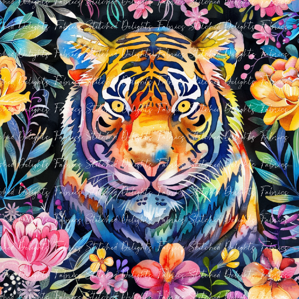 Floral Animals Tiger 2