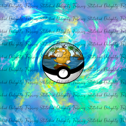 Poke Balls Habitats Psyduck Swirls Panel
