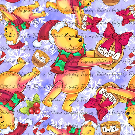 Pooh's Winter Wonderland Bear Purple