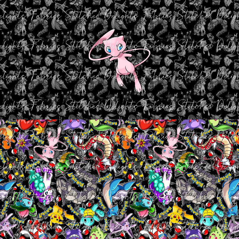 Playing Poke Mew Black Undie Panel