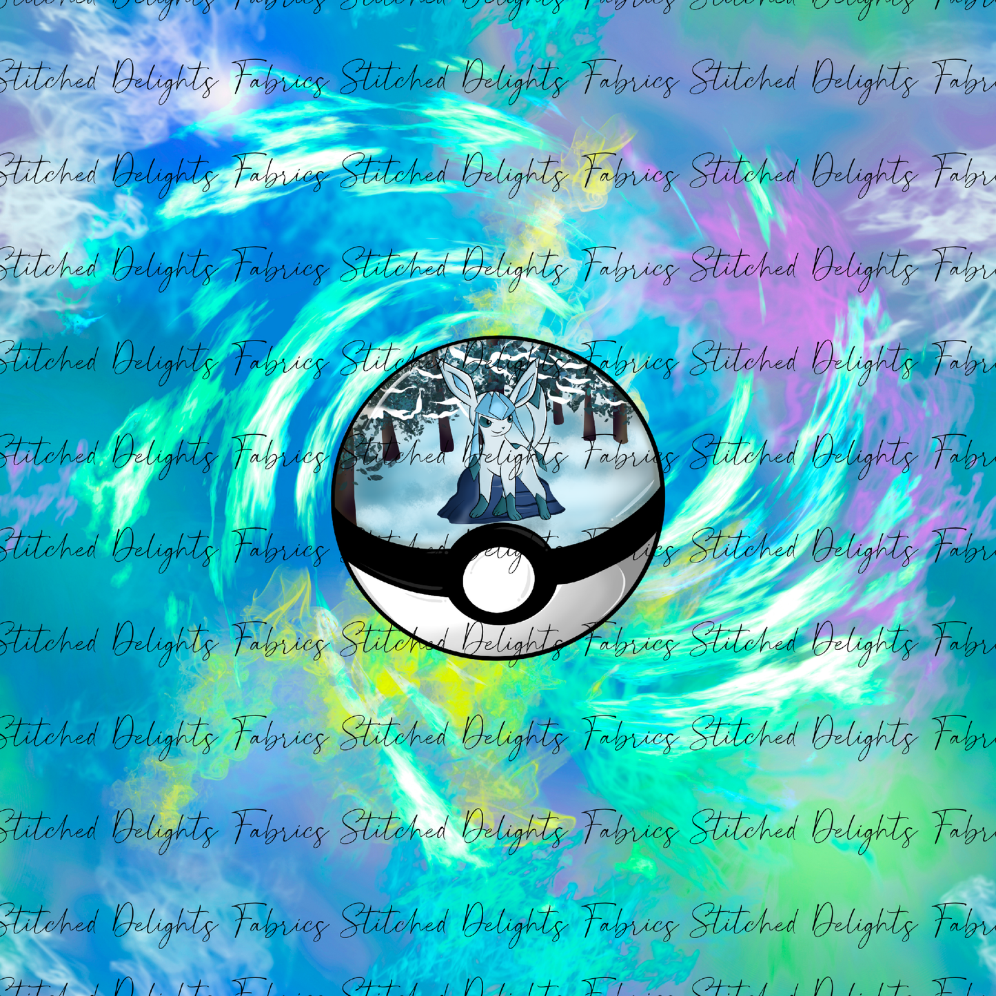 Poke Ball Habitats Glaceon Swirls Panel