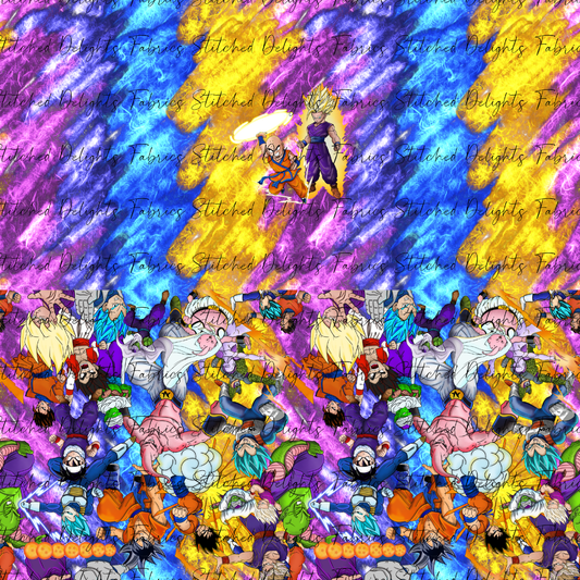 Dragonball Z Krillin & Goku Colourful Undie Panels