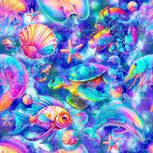 Magical Sea Creatures Blue