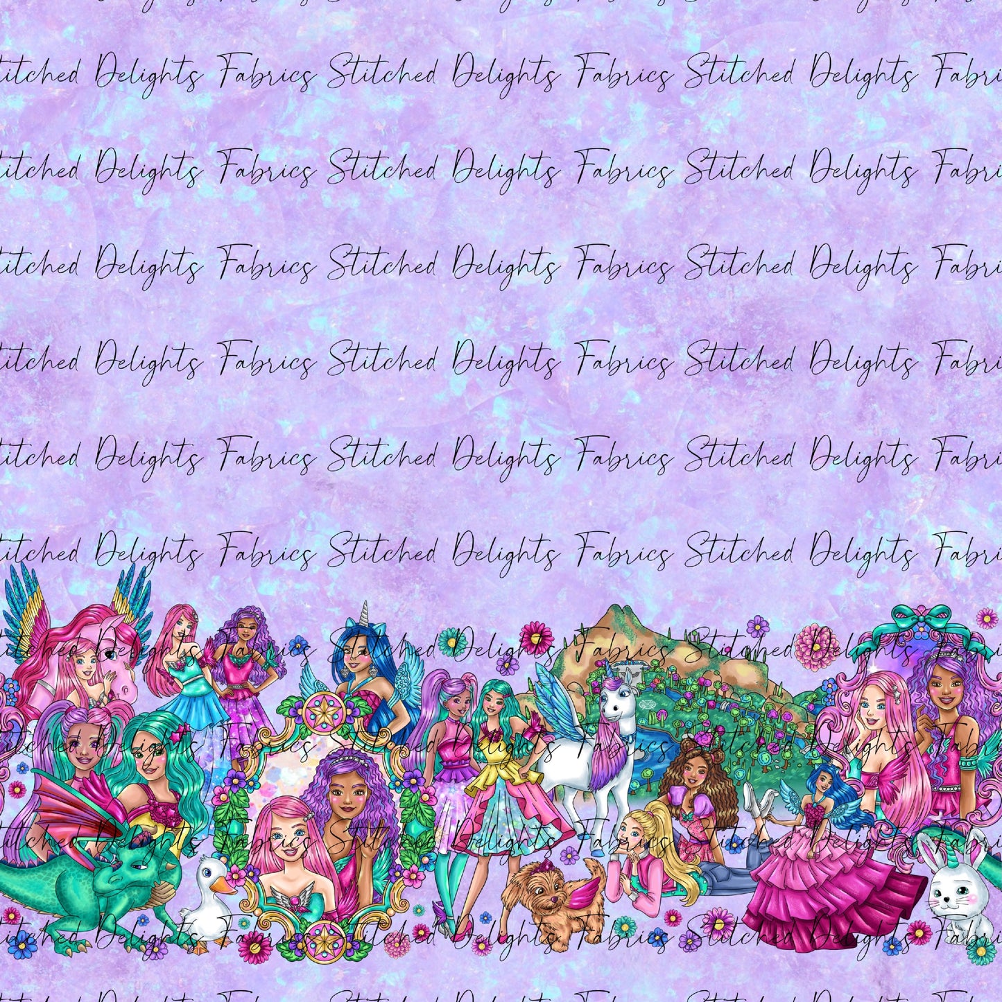 Barbie's Magical Touch Border Blue Gem