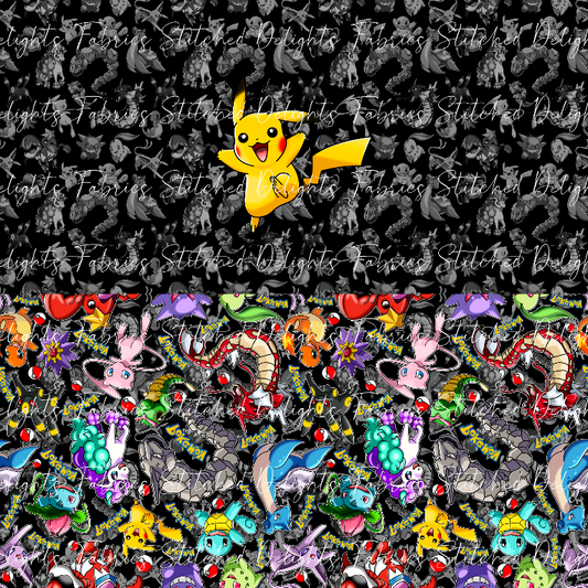 Playing Poke Pika Black Undie Panel