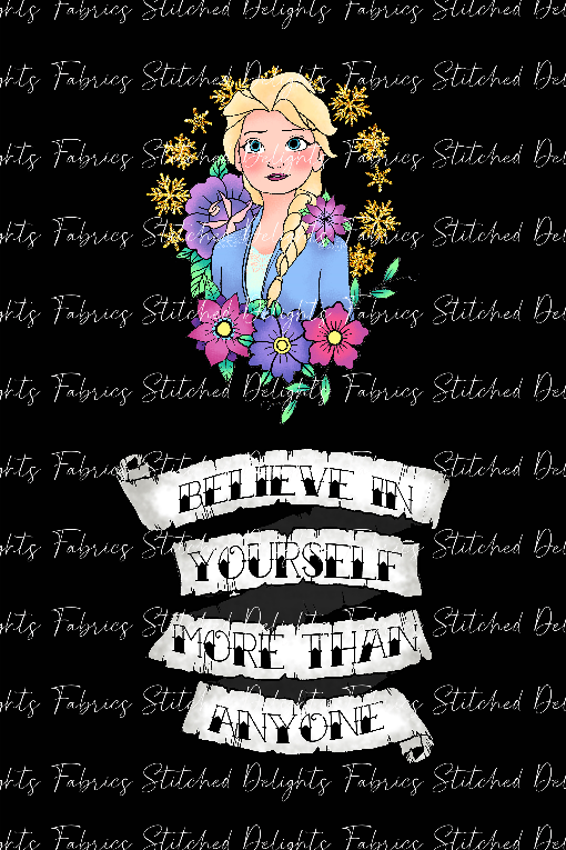 Princess Tattoos Elsa Blanket Panels