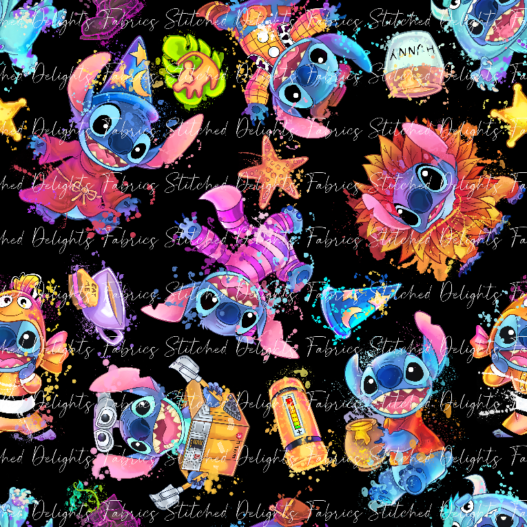 Stitch Cosplay All Together Black