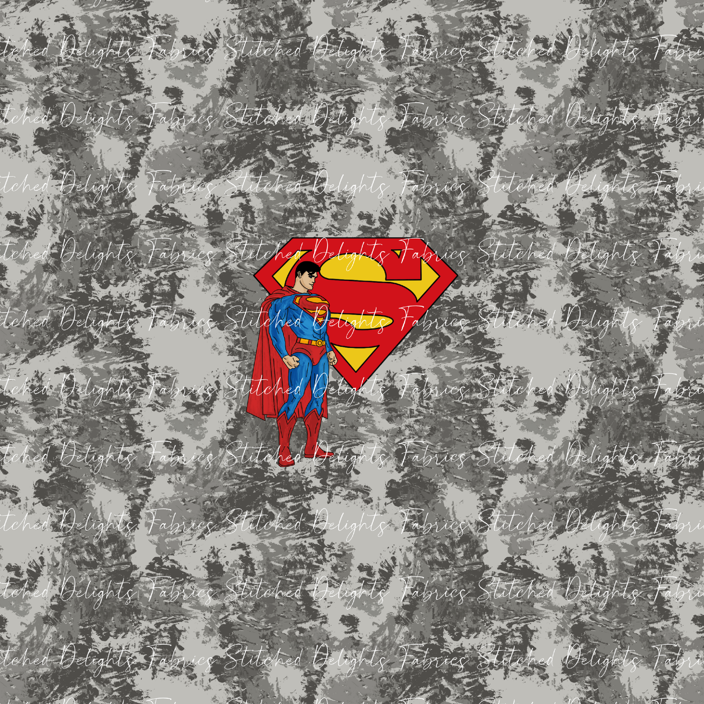 Superman Grey Splats Panel