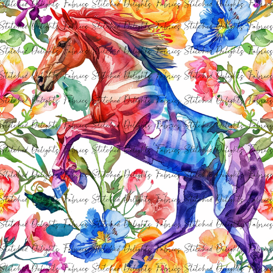 Floral Animals Horse 7