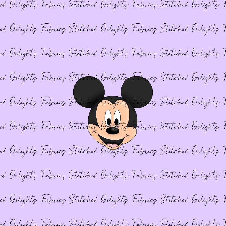 Mixed Mickey Floral Panel