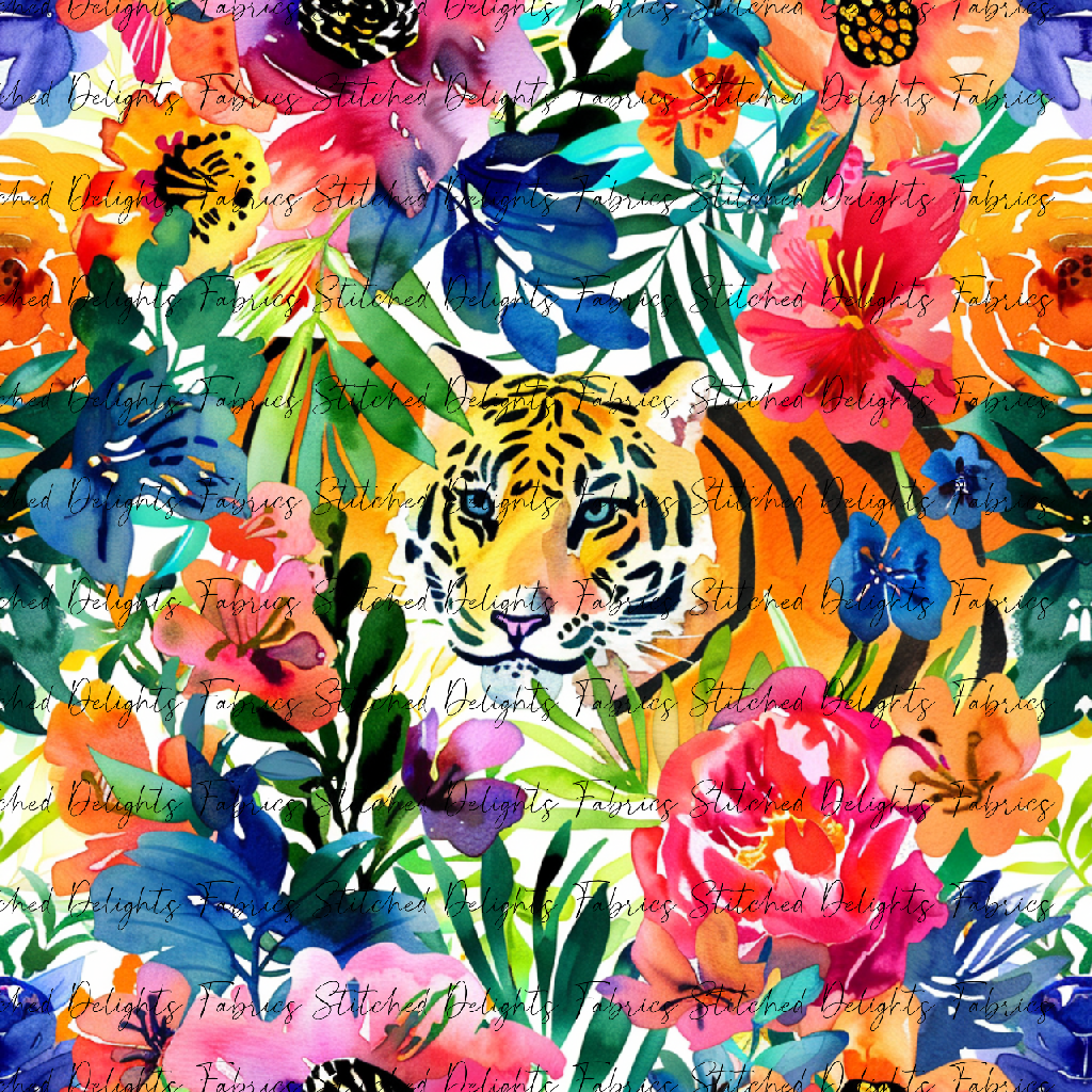 Floral Animals Tiger 3