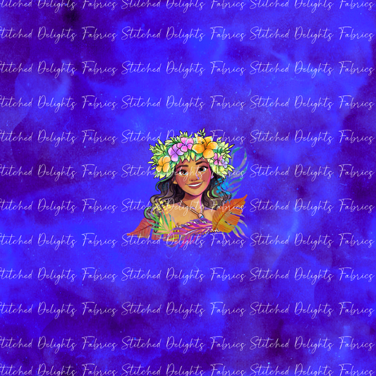 Moana 2 Deep Sea Moana Floral Panel