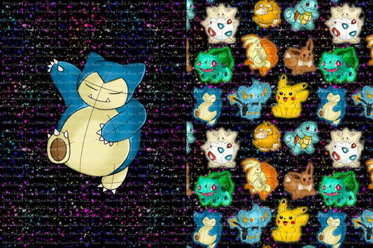 Bright & Shiny Snorlax Blanket Panels