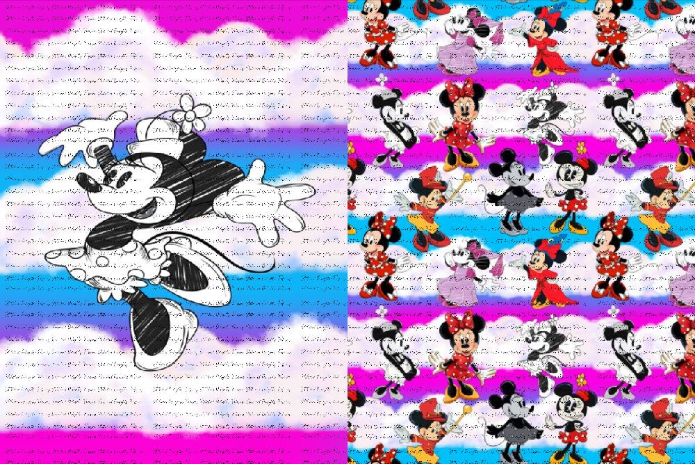 Original Minnie Blanket Panels