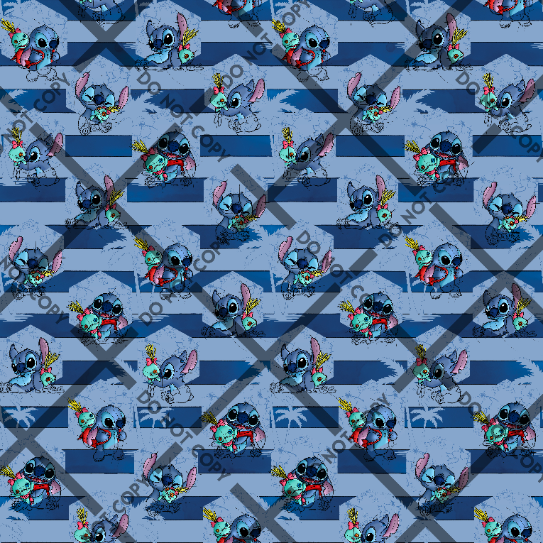Blue Alien Stripes