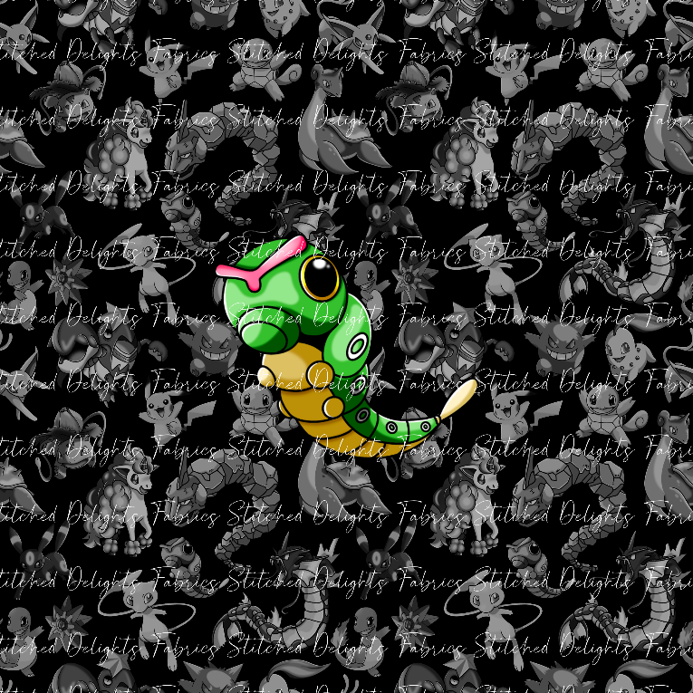 Playing Poke Black Caterpie Panel