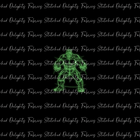 Neon Superheroes Hulk Panel