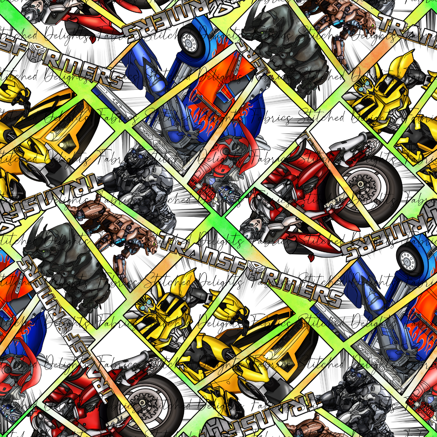 Transformers Autobots & Maximals Comic Yellow & Green