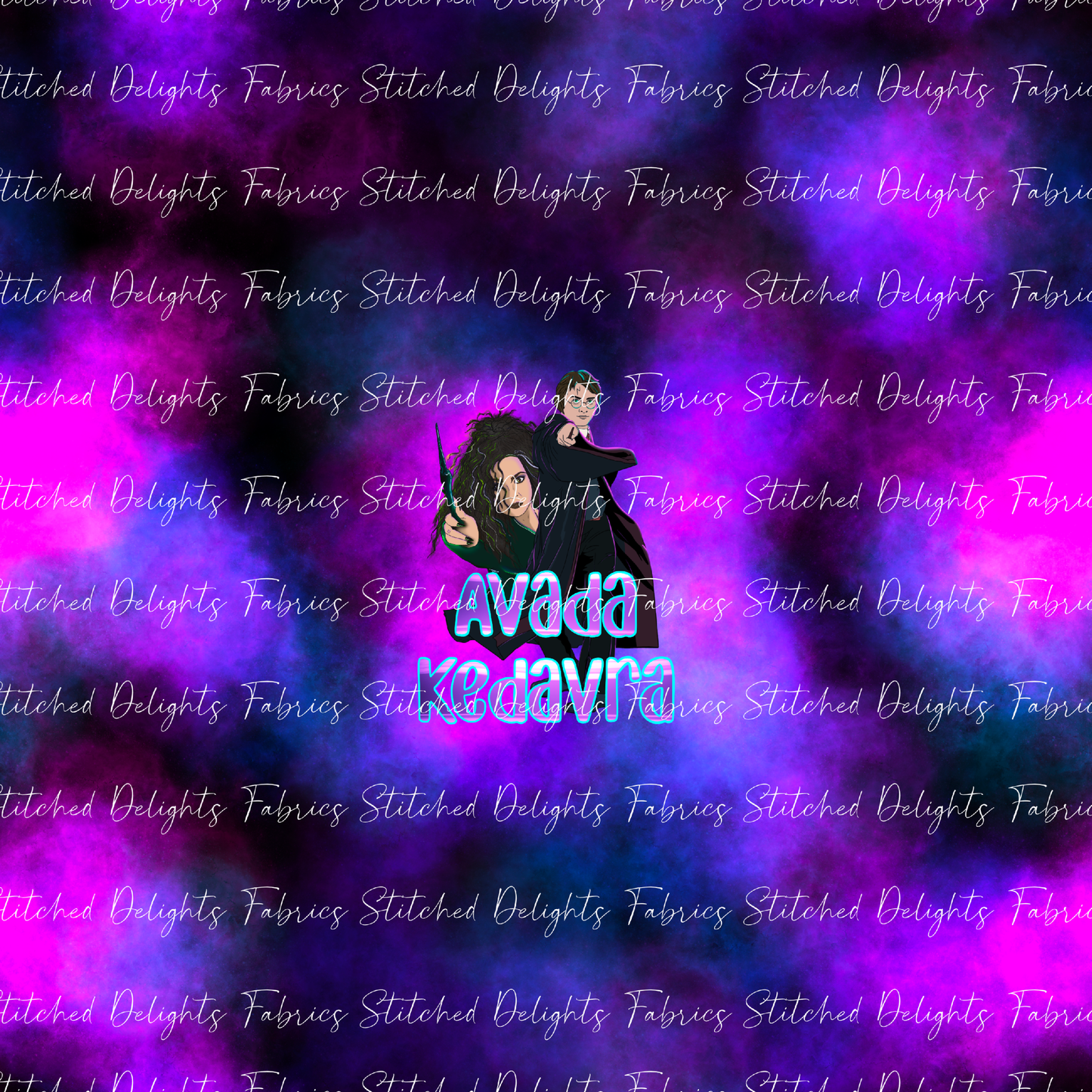 Arry Potta Bellatrix Purple Flames Panel