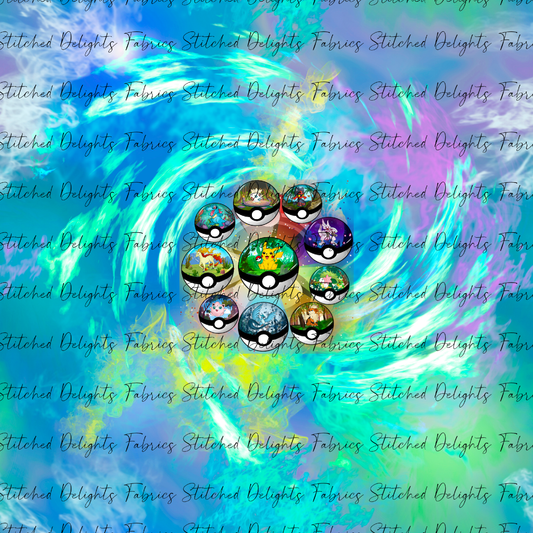 Poke Ball Habitats Group 1 Swirls Panel
