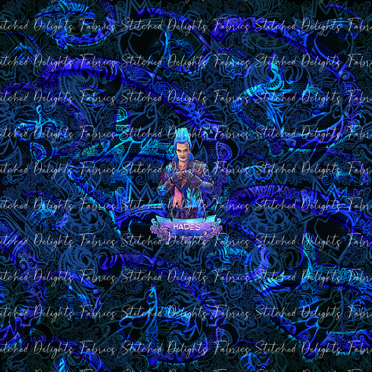 Descendants Neon Blue Hades Panel