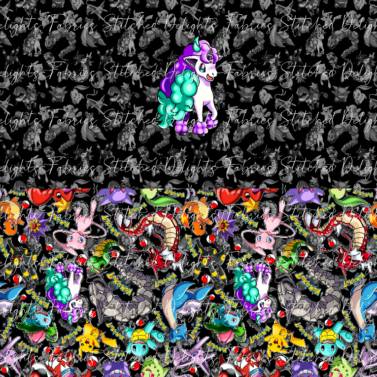 Playing Poke Ponyta Black Undie Panel