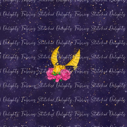 Golden Snitch Navy Sky Panel