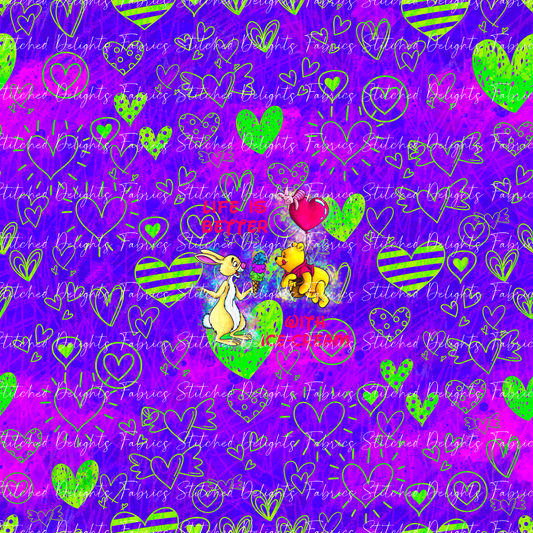 Love & Friends Icecream Purple Panel