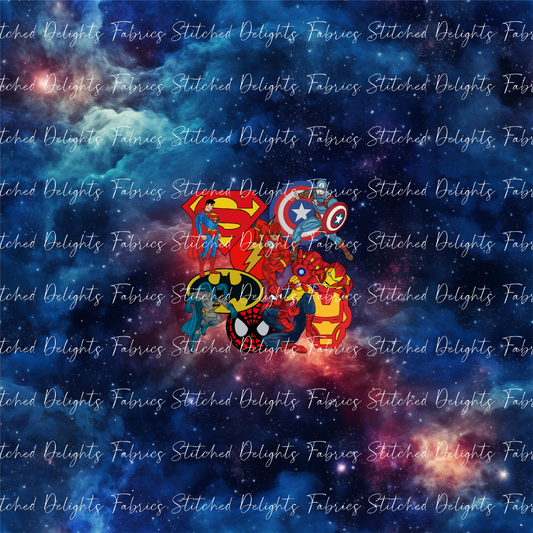 Superheroes Nebula Galaxy Panel