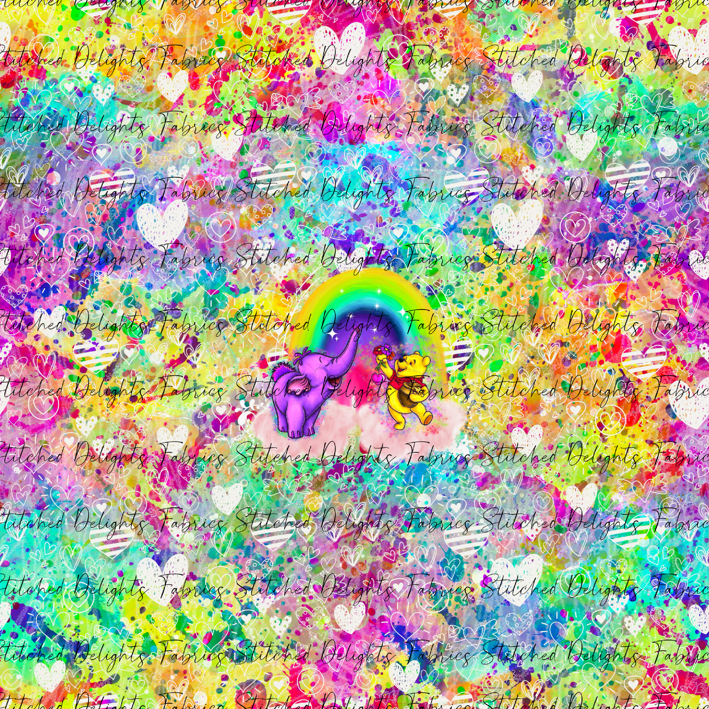 Love & Friends Rainbow Friends Bright Rainbow Panel